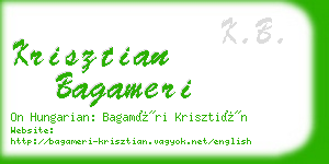 krisztian bagameri business card